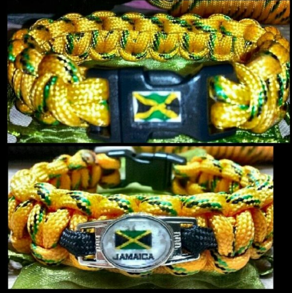 🇯🇲NWOT 🇯🇲... LionLines Custom made Jamaican 🇯🇲 Paracord Bracelet - Picture 2 of 4